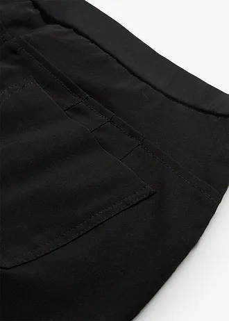 Pantaloni cu stretch din bengalină • negru • magazin bonprix