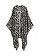 Poncho à motif zèbre, Couleur: noir-beige zèbre