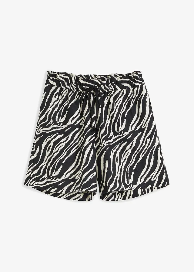 Paperbag short met strikkoordjes