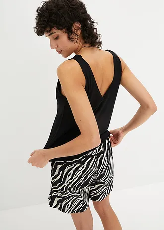 Top ze splývavé viskózy • černá • bonprix obchod