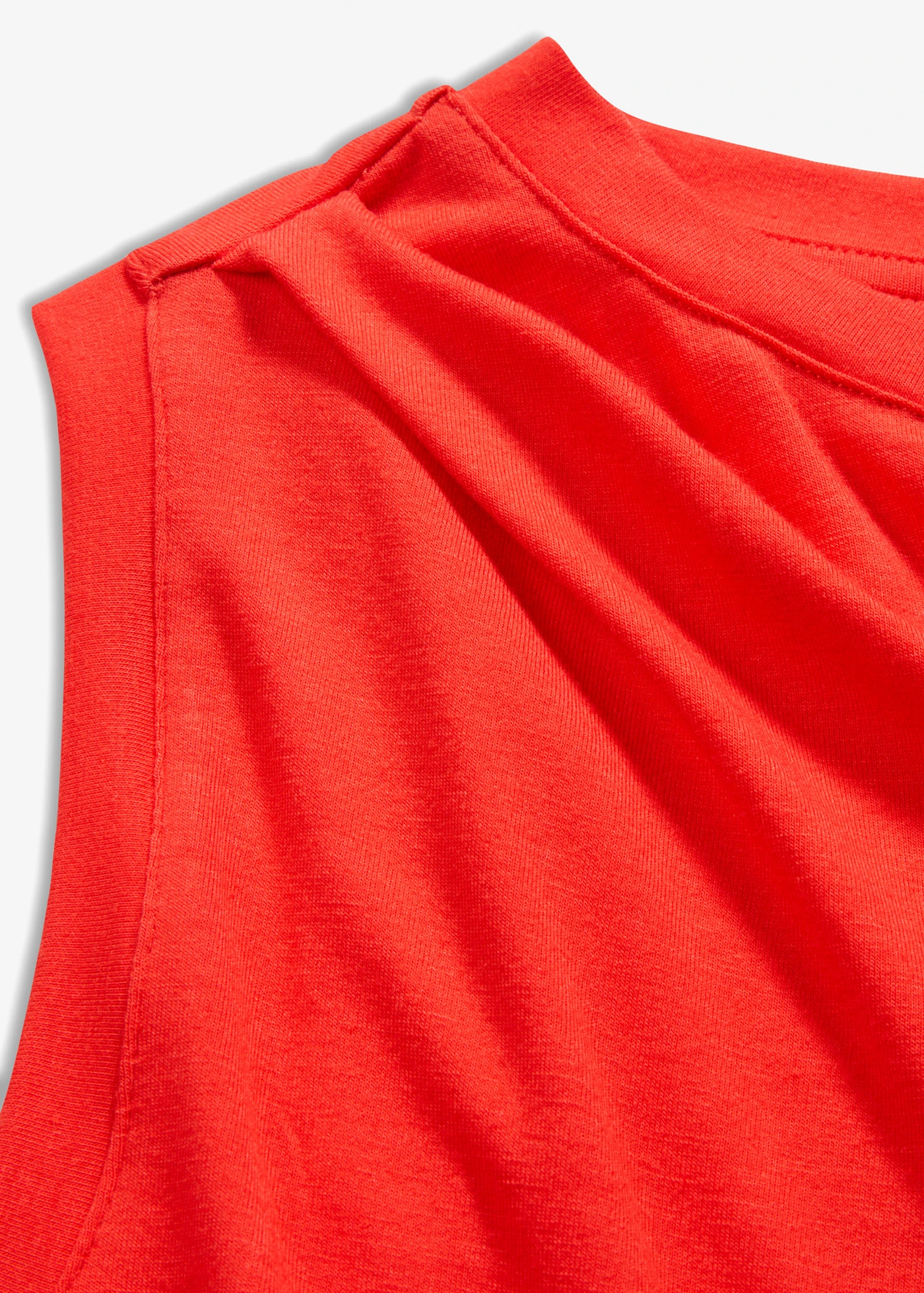 Shirt met drapering • signaalrood • bonprix online shop