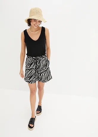 Top ze splývavé viskózy • černá • bonprix obchod