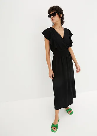 Midi jurk • zwart • bonprix online shop