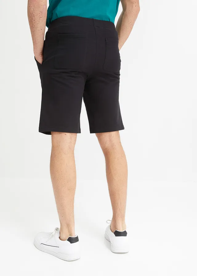 Bermudy dresowe • czarny • sklep bonprix