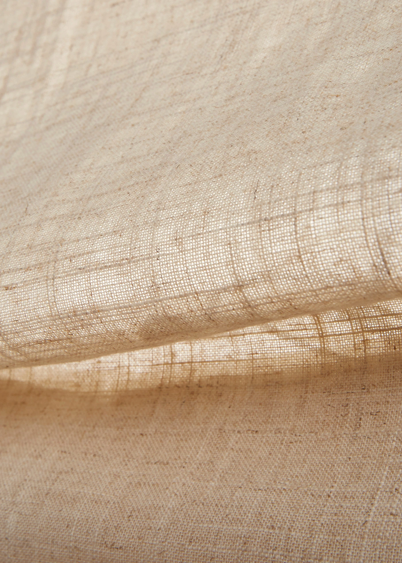 Roleta marszczona z domieszką lnu • beżowy • sklep bonprix