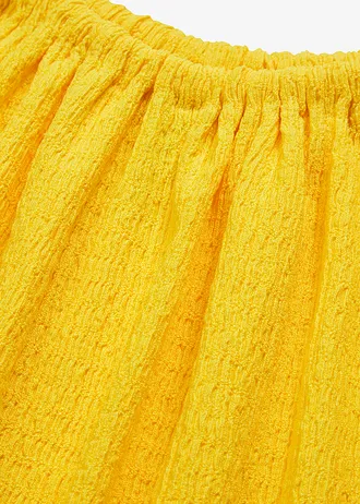 Rochie largă cu bretele din crep ușor • galben-narcisă • magazin bonprix