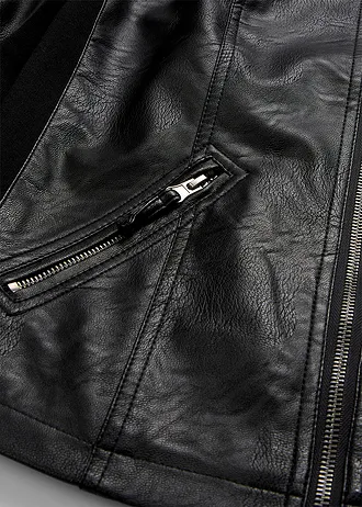 Veste enduite en viscose • noir • Boutique bonprix