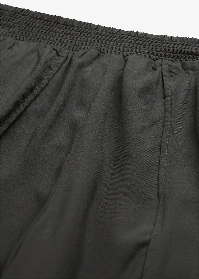 Culotte nadrág puha viszkózból • antracitszürke • bonprix áruház