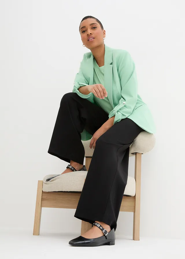 Pantalon en jersey milano à taille élastiquée • noir • product-page.page-title-suffix