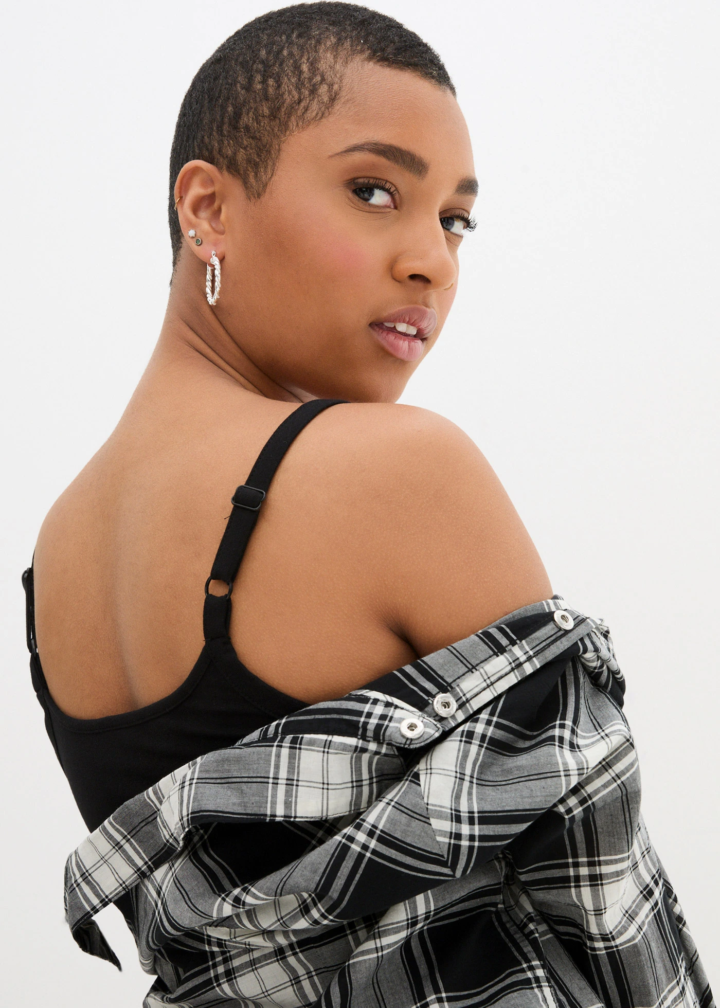 Dlouhý top z organické bavlny, se špagetovými ramínky (2 ks v balení) • černá • bonprix obchod