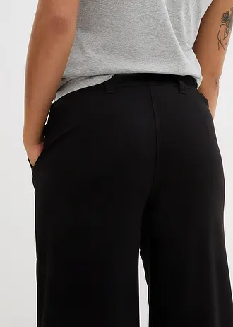 Szerokie spodnie Marlena • czarny • sklep bonprix