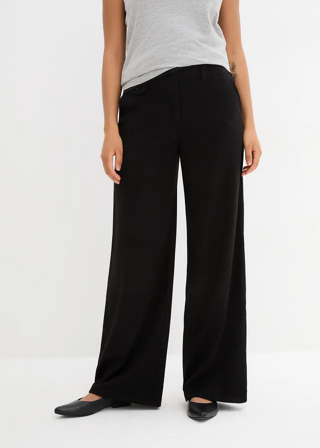 Wijde Marlene Dietrich broek • zwart • product-page.page-title-suffix