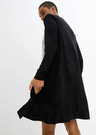 Gilet long et doux • noir • Boutique bonprix