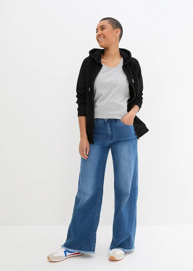 Basic longtop (set van 2) • zwart+lichtgrijs gemêleerd • product-page.page-title-suffix