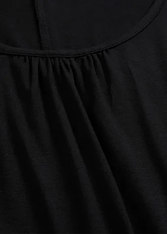 Shirt "nietoperz" z wiskozy • czarny • sklep bonprix