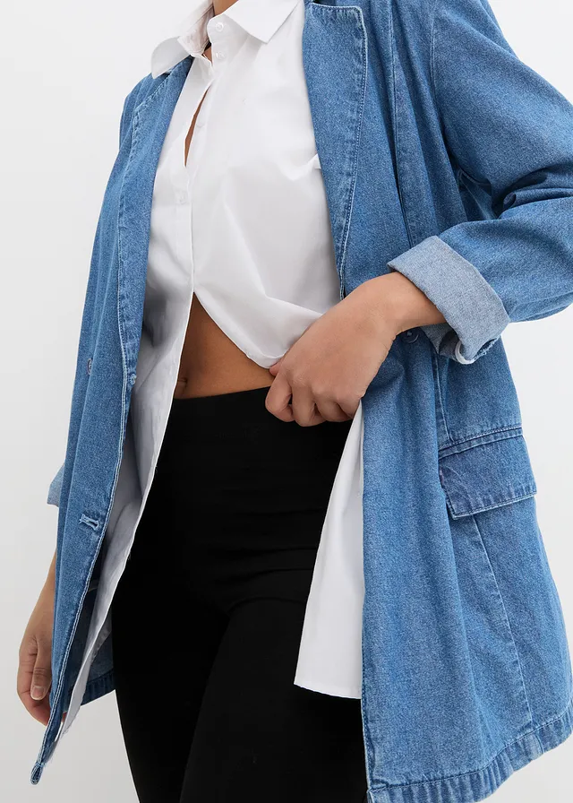 Legging pamut keverékből, ráncolt részlettel • fekete • bonprix áruház