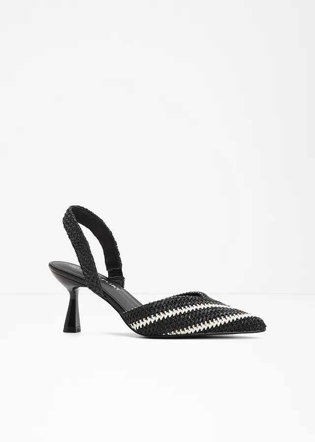 Pantofi pumps cu călcâi liber