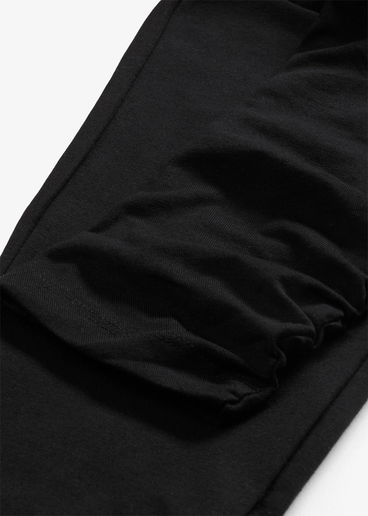 Katoenen legging met plooidetails • zwart • bonprix online shop