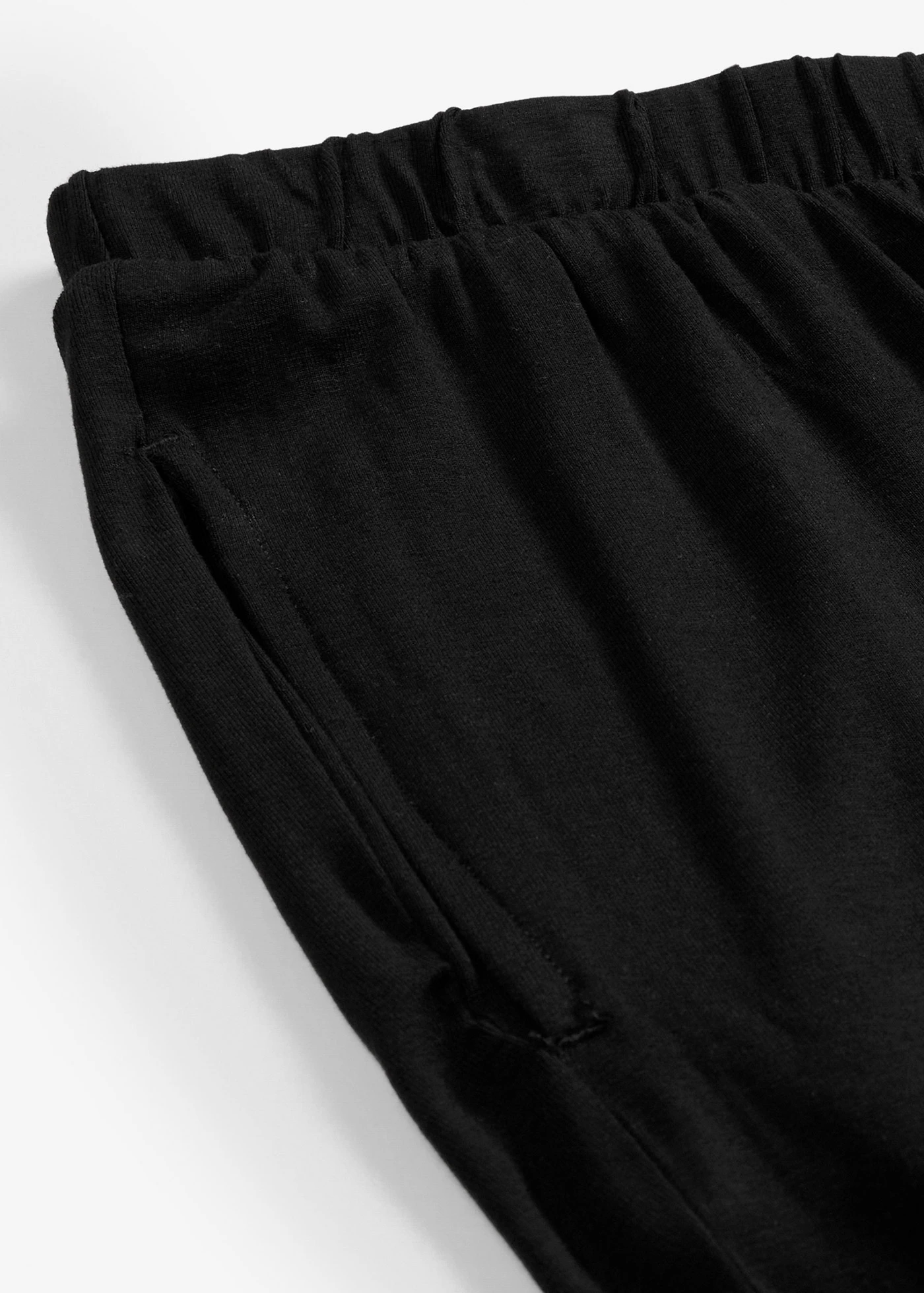Instapbroek van lichte viscose met comfortband (set van 2) • 2x zwart • bonprix online shop