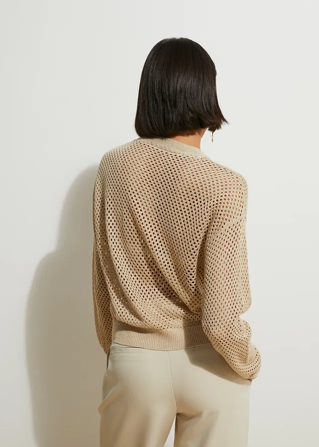 Gilet en maille • sable clair/doré métallisé • product-page.page-title-suffix