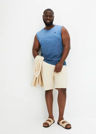 Maiou sport 100% din bumbac organic, culoare: bleumarin-albastru cristal