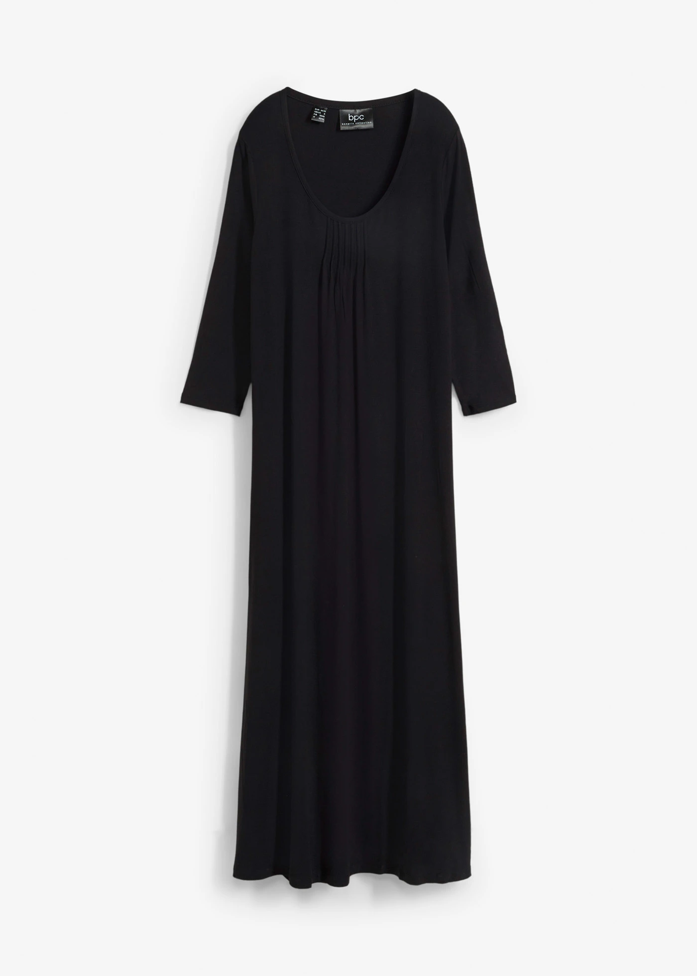 Dlouhé viskózové šaty • černá • bonprix obchod