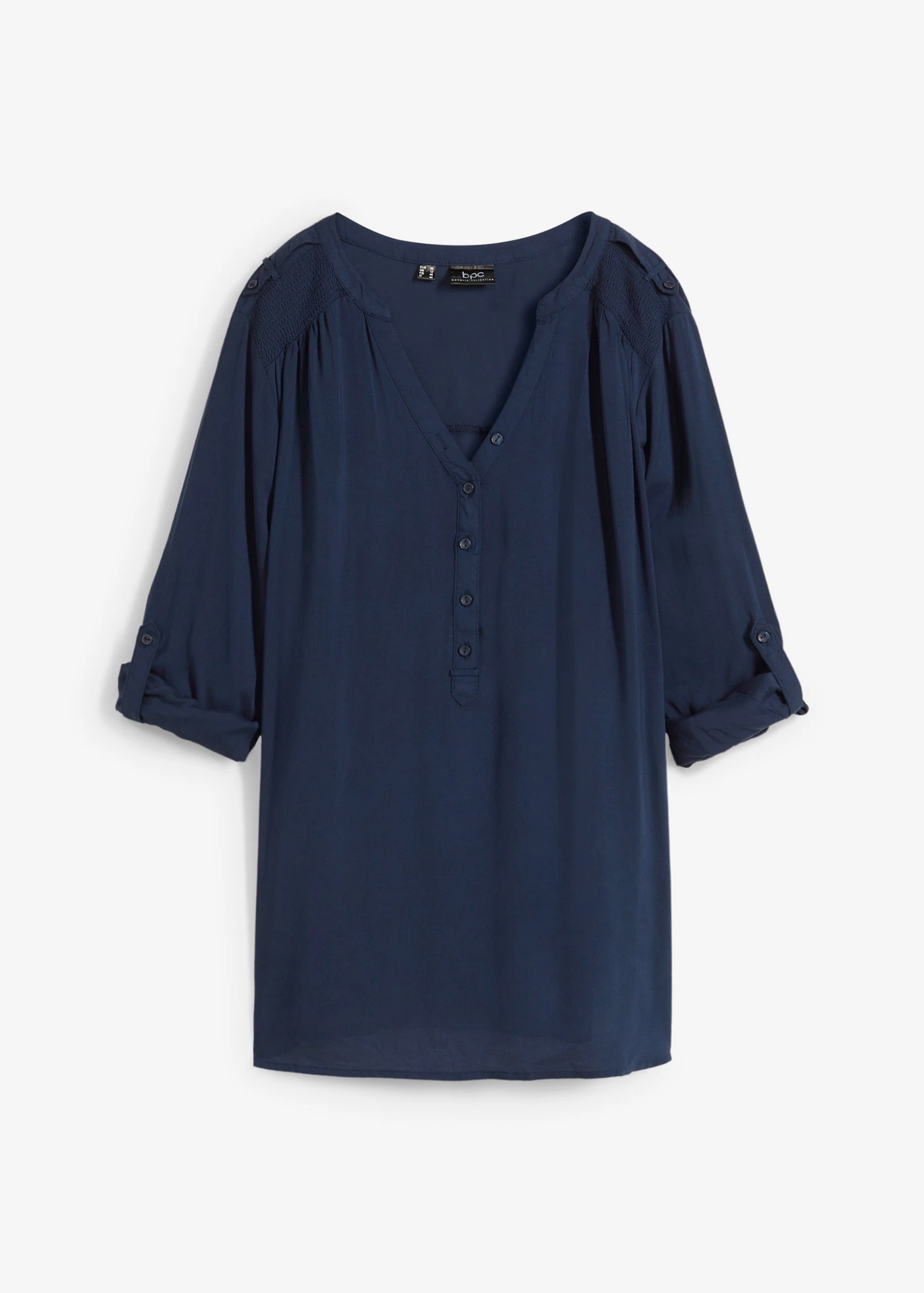 Halenková tunika z měkké viskózy • tmavě modrá • bonprix obchod