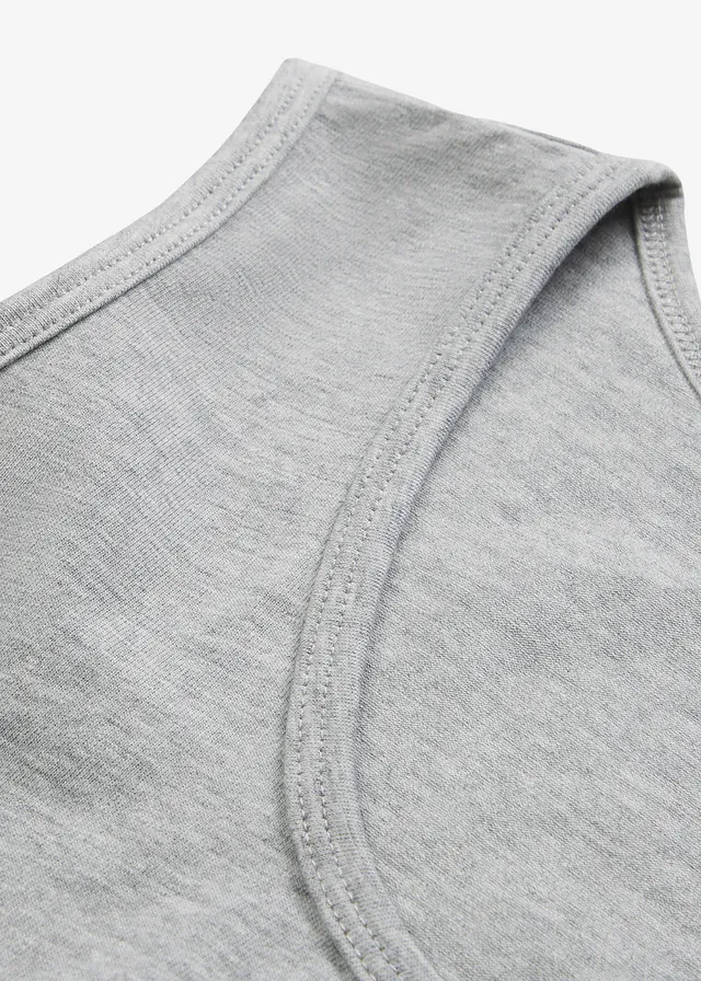Basic longtop (set van 2) • zwart+lichtgrijs gemêleerd • product-page.page-title-suffix