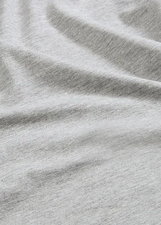 Dlouhé tričko (2 ks v balení) • černá + světle šedý melír • bonprix obchod