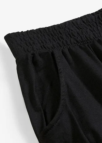 Žerzejové kalhoty z jemné viskózy • černá • bonprix obchod