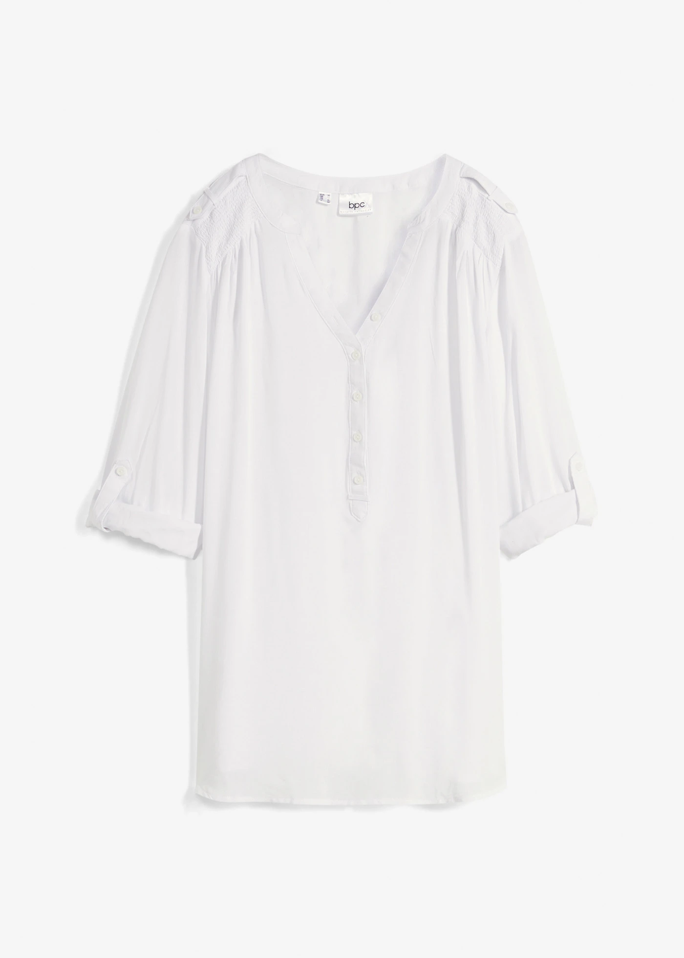 Tuniek van zachte viscose • wit • bonprix online shop
