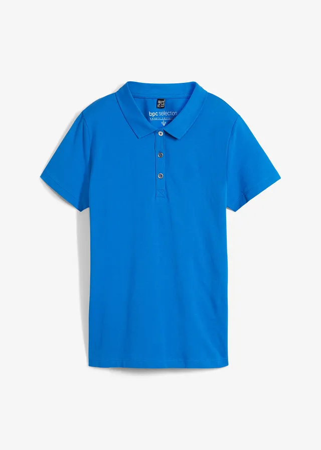 Poloshirt, Kleur: azuurblauw