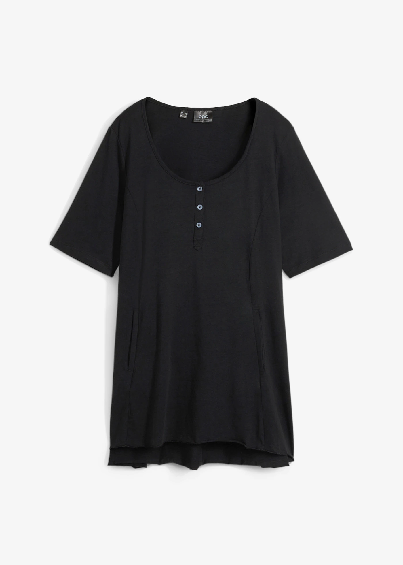 T-shirt long avec volant • noir • product-page.page-title-suffix