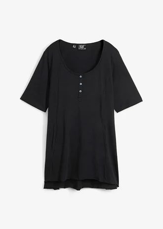 Viscose longshirt met volant