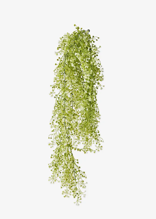 Plante artificielle à petites fleurs, Couleur: vert/blanc