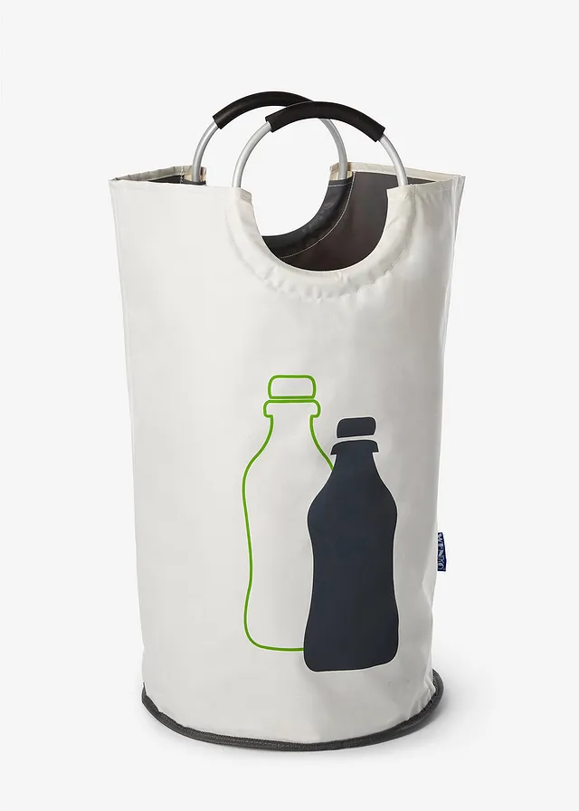 Opbergtas voor flessen • wit-lichtgrijs-lichtgroen • bonprix online shop