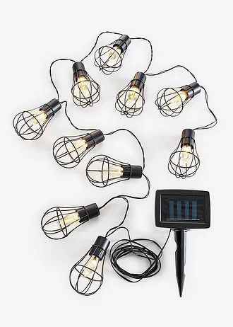 Solar lichtslinger met 10 lampen • zwart • bonprix online shop
