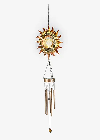 Déco solaire carillon avec boule en verre • doré-noir • Boutique bonprix