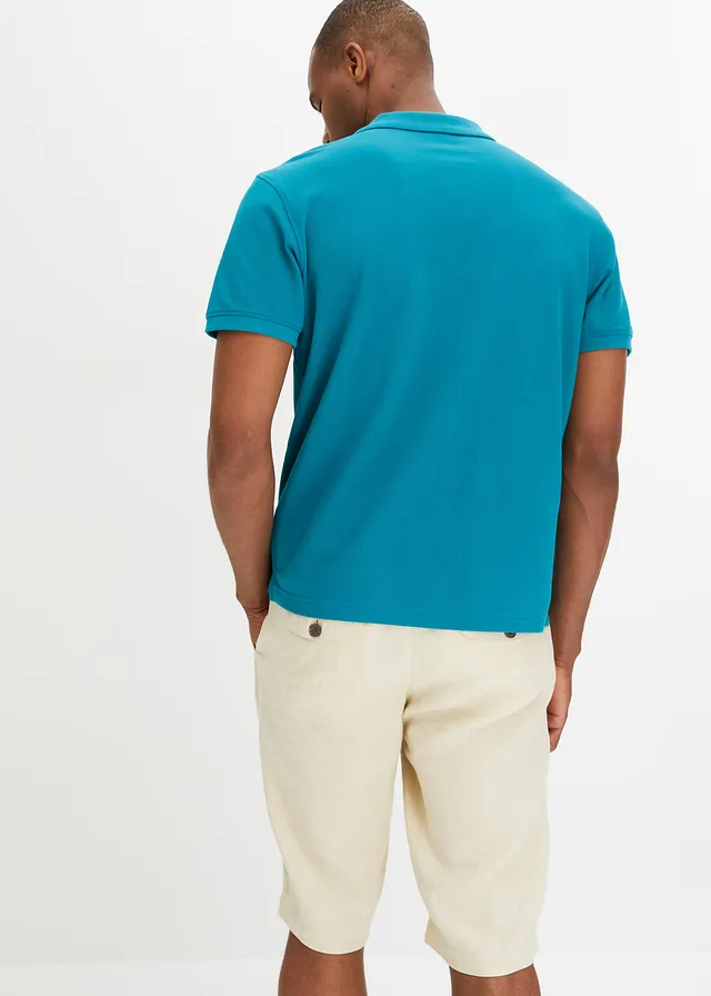 Lot de 2 polos 100% coton • turquoise cobalt + noir • product-page.page-title-suffix