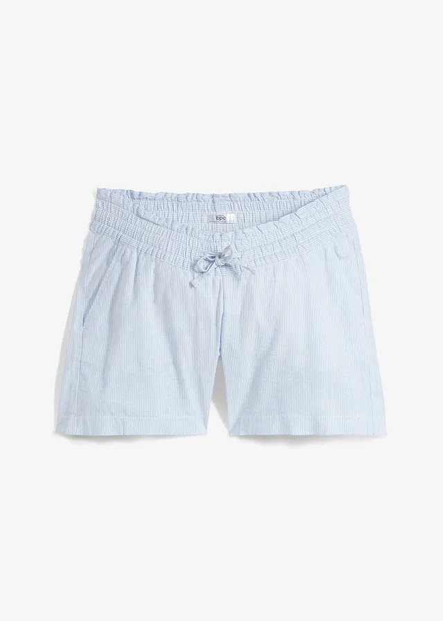 Zwangerschapsshort • parelblauw-wit gestreept • bonprix online shop