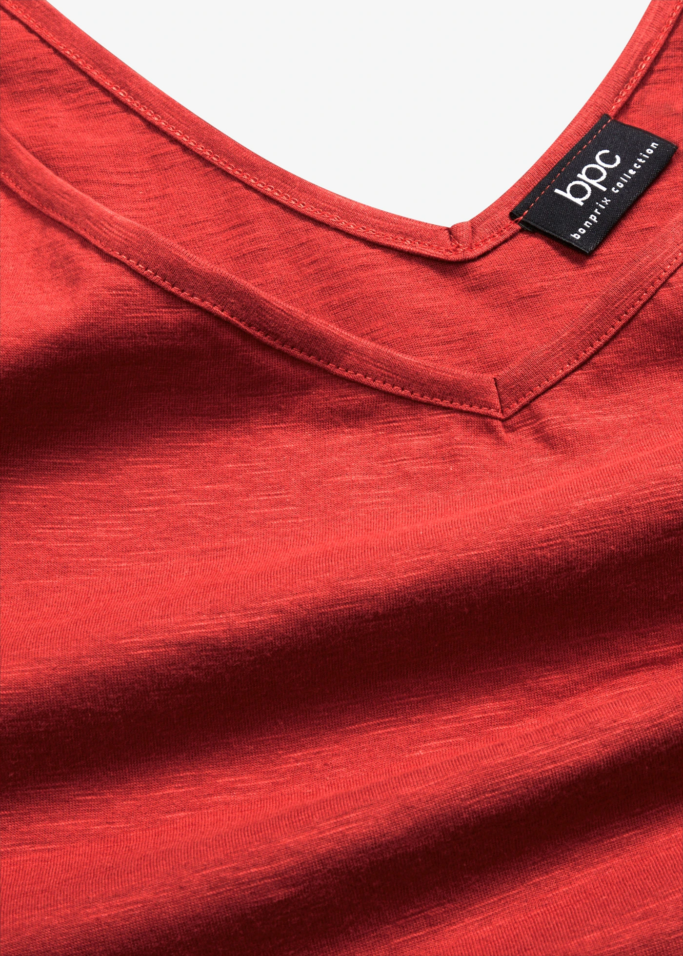Top z organické bavlny • karmínově červená • bonprix obchod