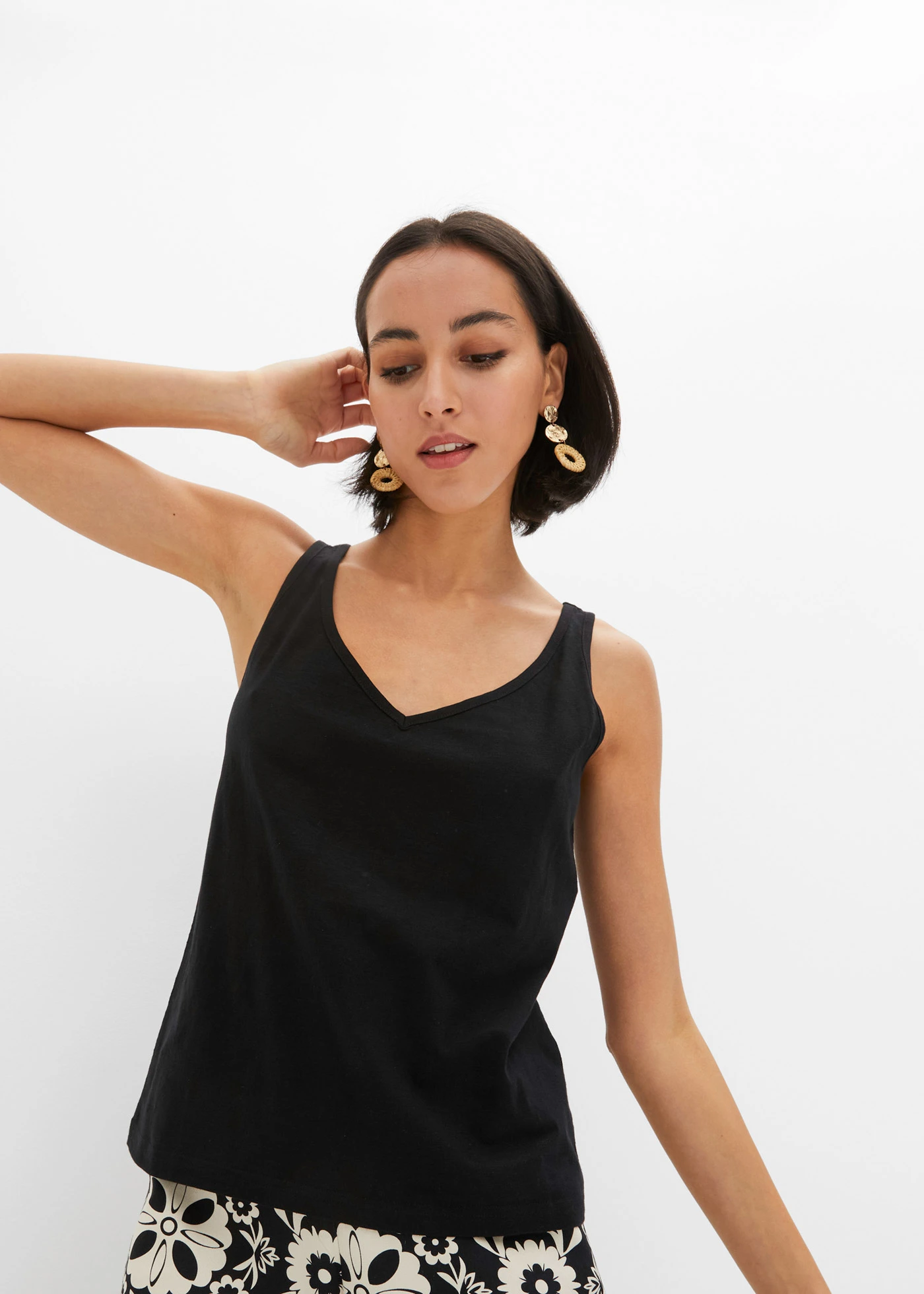 Top z organické bavlny • černá • bonprix obchod