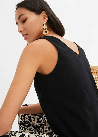 Top z organické bavlny • černá • bonprix obchod