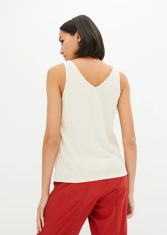 Top 100% coton, Couleur: beige galet