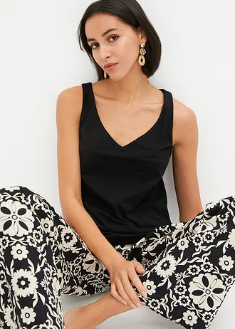 Top z organické bavlny • černá • bonprix obchod