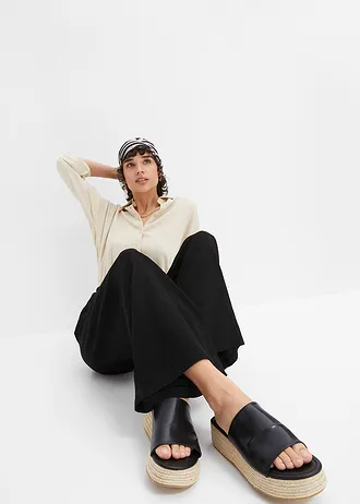 Pantaloni din jerse • negru • magazin bonprix