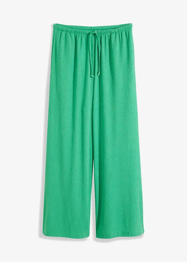 Pantaloni din jerse cu structură