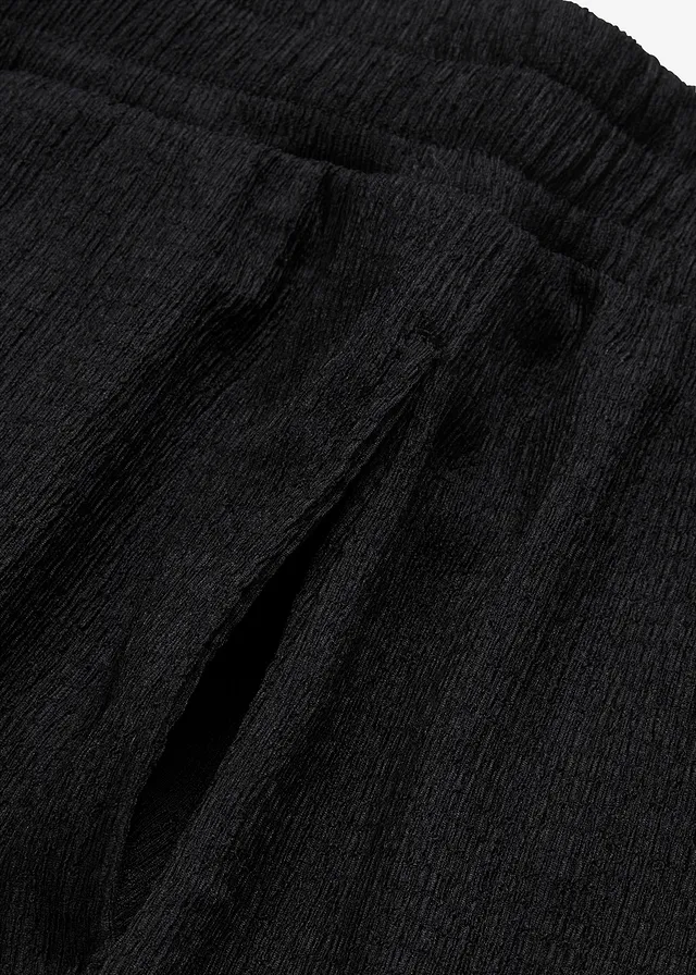 Short en jersey texturé à taille haute élastiquée • noir • product-page.page-title-suffix