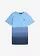 Jongens T-shirt van biologisch katoen met kleurverloop, Kleur: kristalblauw/donkerblauw met print
