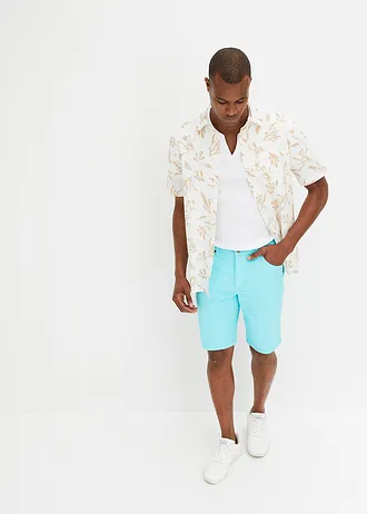 Bermuda extensible, coupe classique, Couleur: 